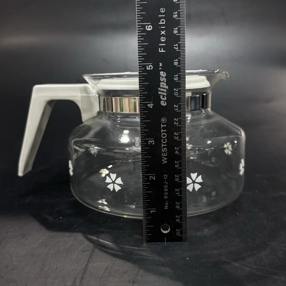 Mr Coffee Glass Coffee Caraffe Gray Plastic Handle‎ w Lid 10 cups Replacement